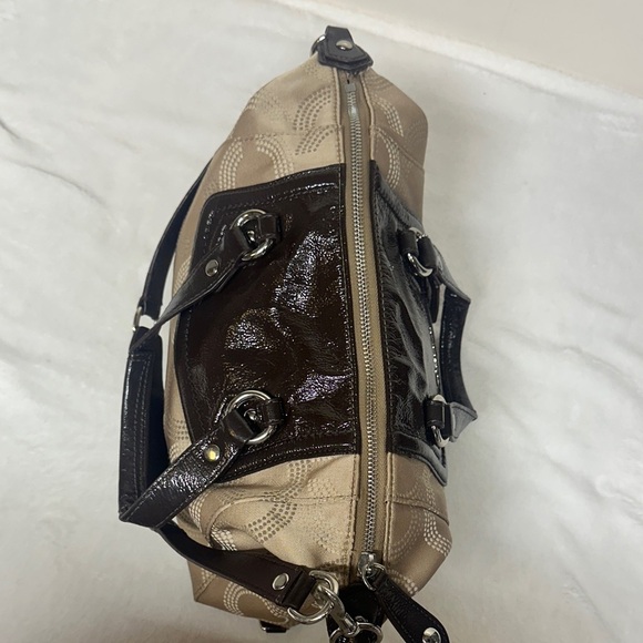 Coach Ashley Elegant Brown and Tan Satchel/ Crossbody - Picture 6 of 15